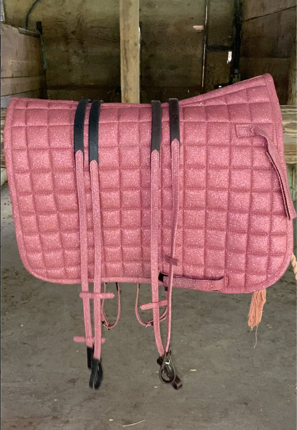Pack Tapis pailleté + rênes pailletées