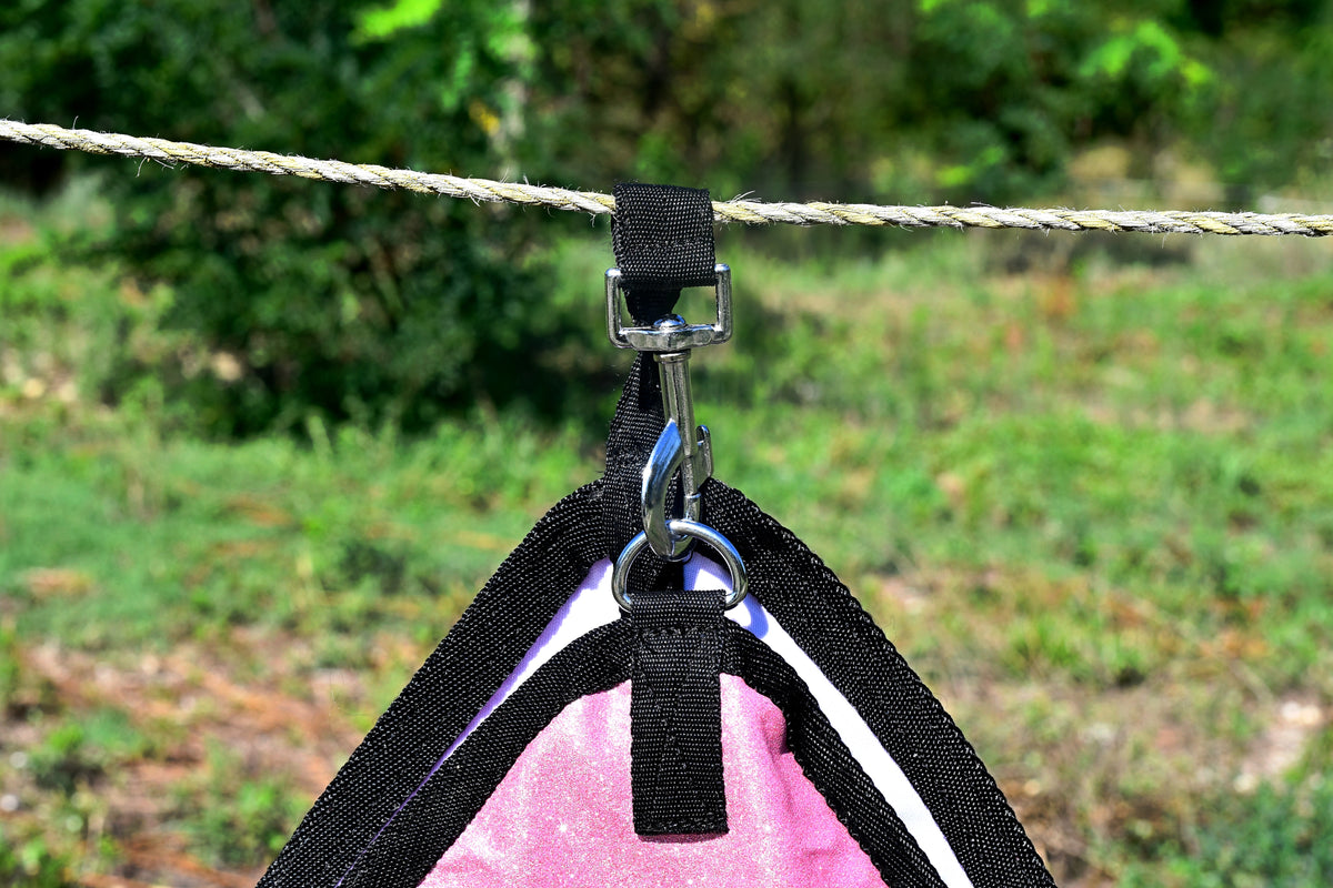 Sac à foin pailleté - Rose clair