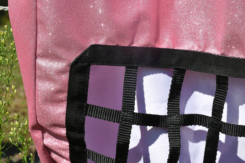 Sac à foin pailleté - Rose clair