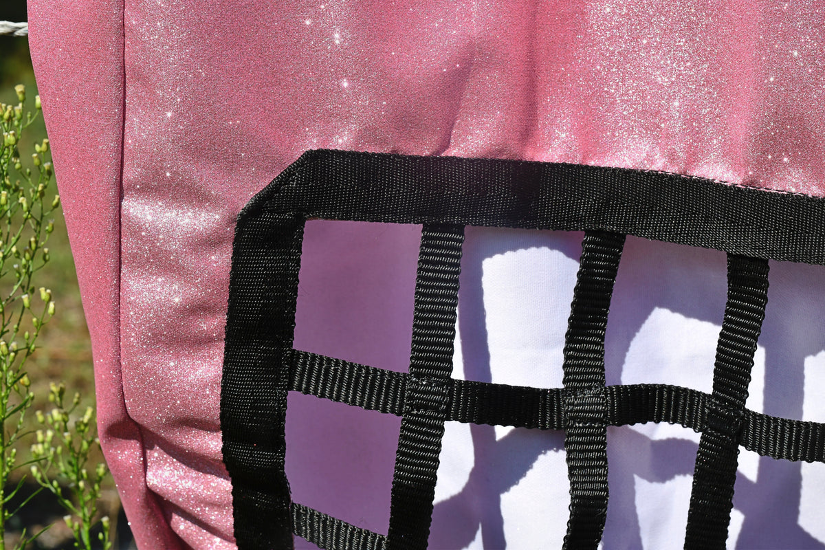 Sac à foin pailleté - Rose clair