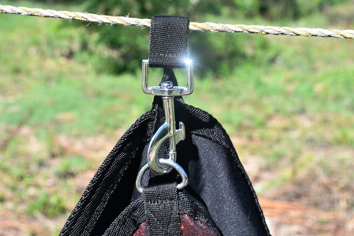 Sac à foin pailleté - Bordeaux