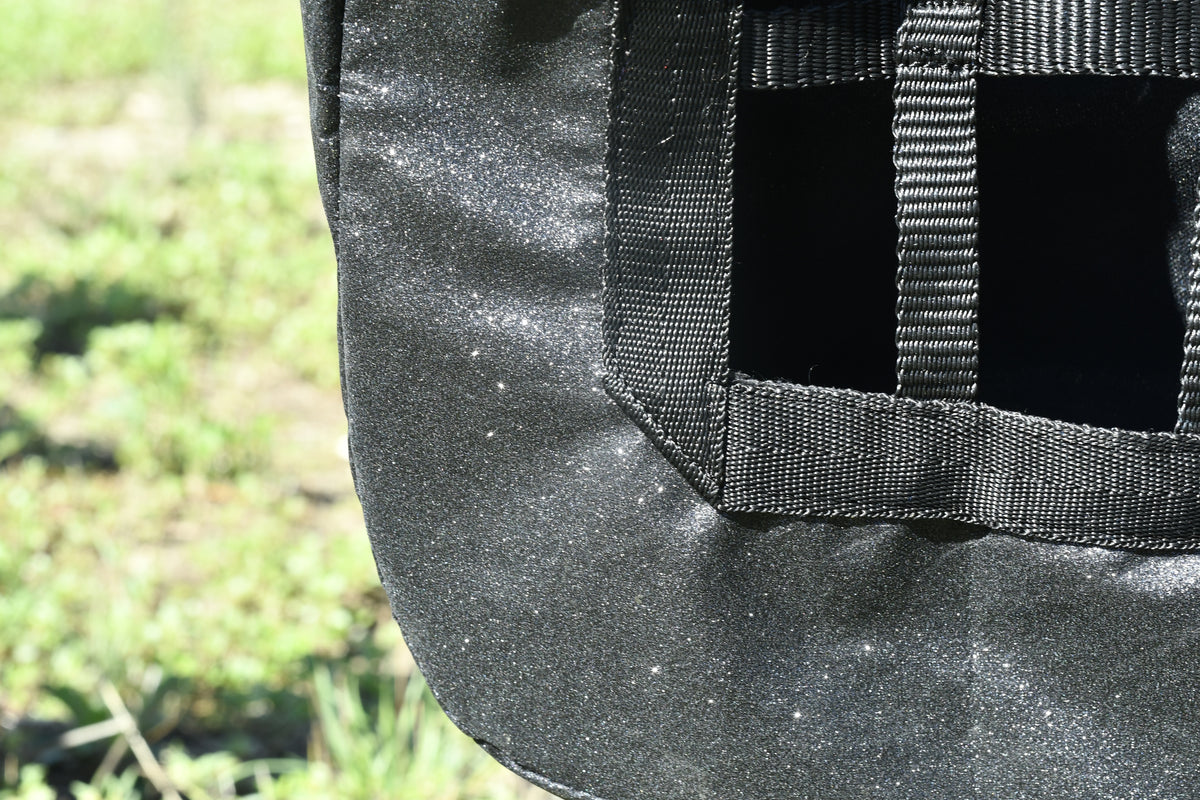 Sac à foin pailleté - Noir