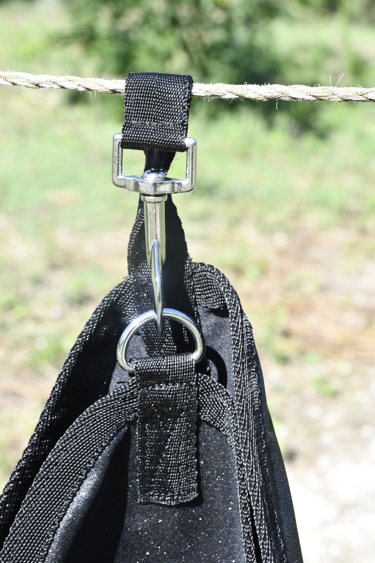 Sac à foin pailleté - Noir