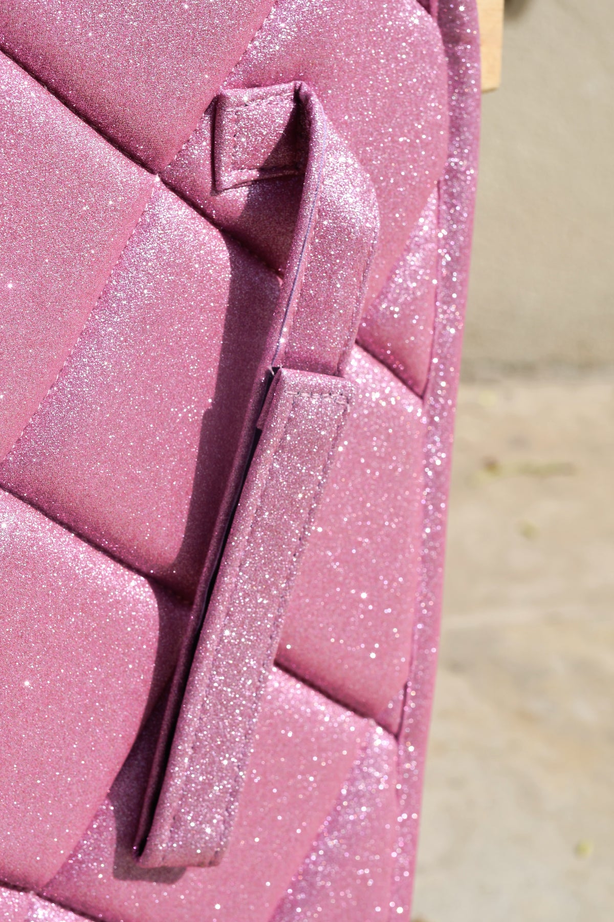 Tapis de Dressage pailleté - Rose Clair ("Rose Barbie")