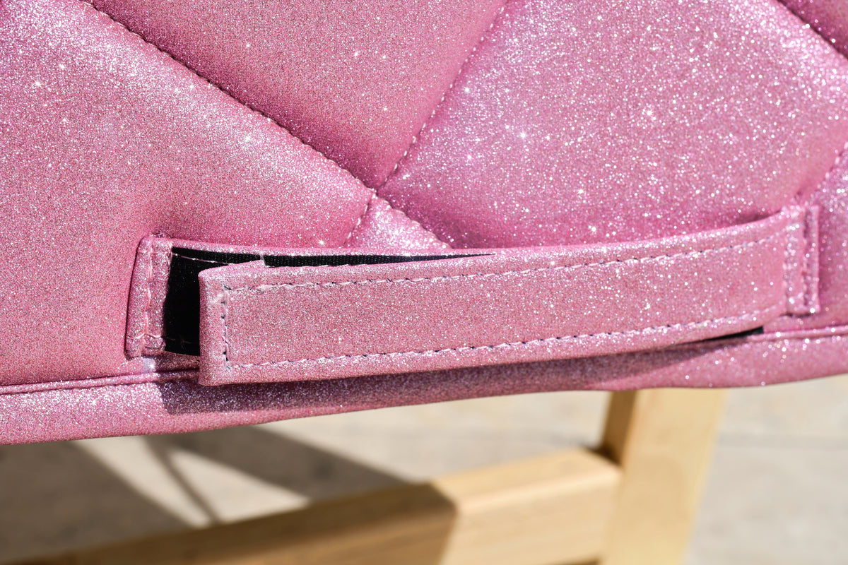 Tapis de Dressage pailleté - Rose Clair ("Rose Barbie")