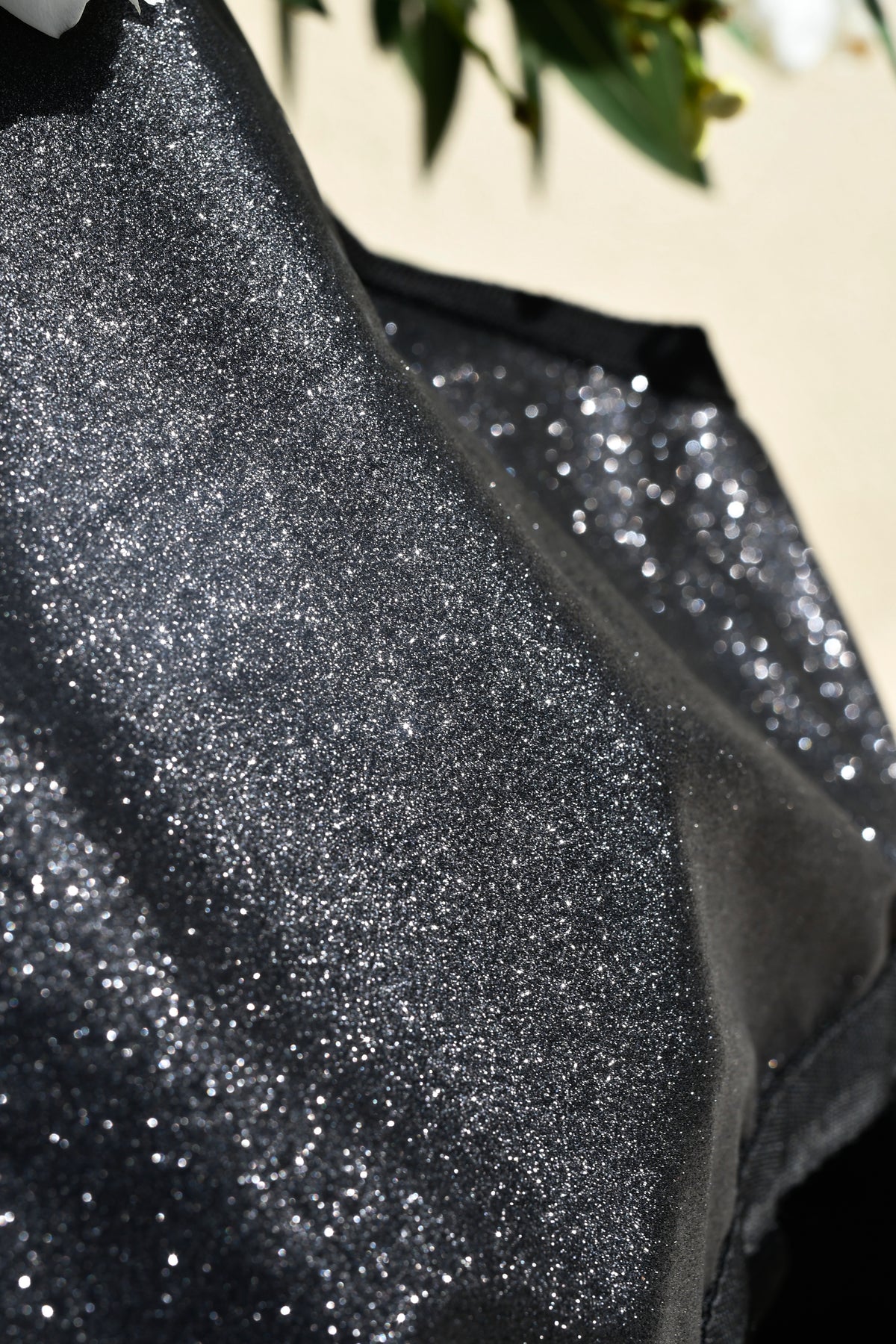 Sac à foin pailleté - Noir
