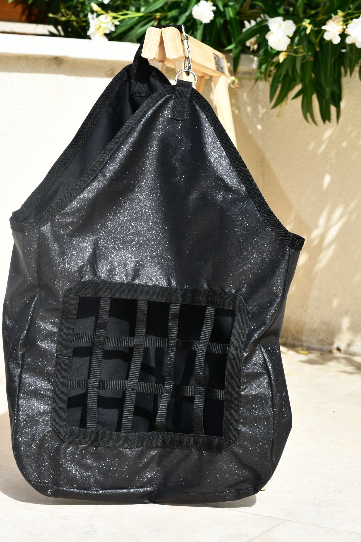 Sac à foin pailleté - Noir