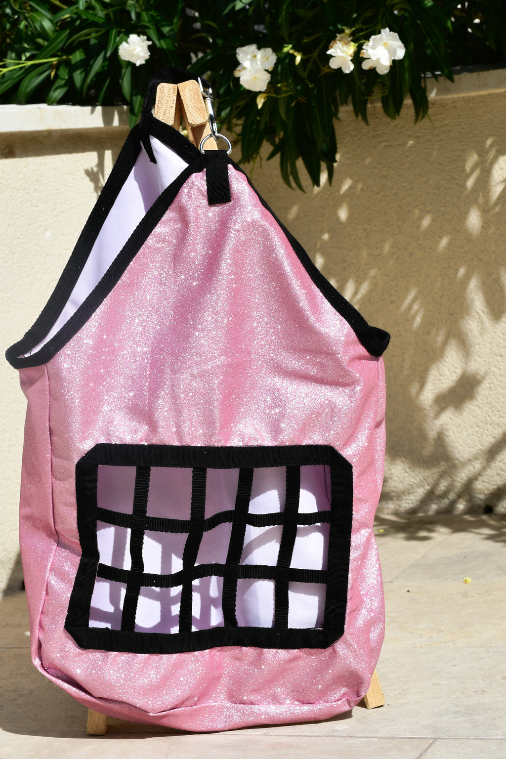 Sac à foin pailleté - Rose clair
